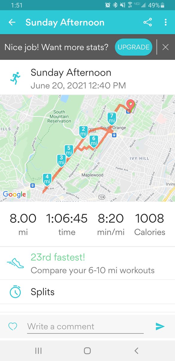 Shorter than usual workout, followed by a longer than usual run. Happy Father's Day! #dadswhorun #dad2runninggroup #Dad2SummitRunningGroup