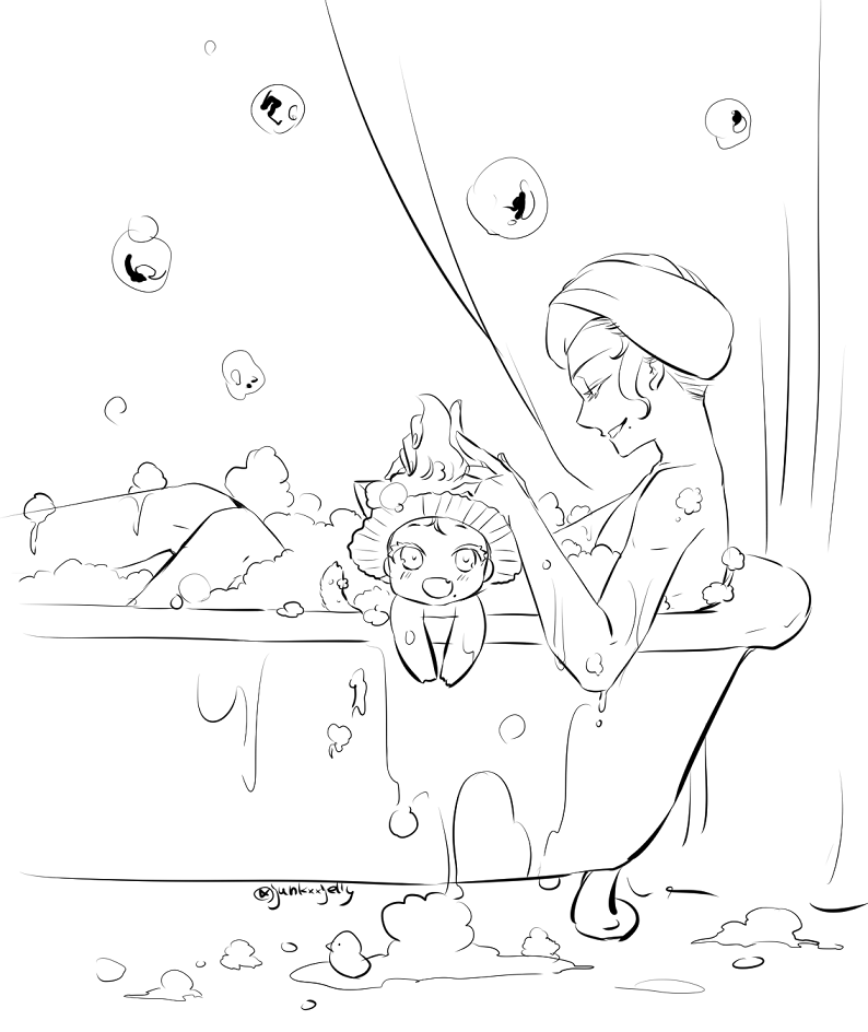🐙ちゃんと🐙🐱も
あわあわで、ほら💀にゃさんみたいですよってやってくれる 