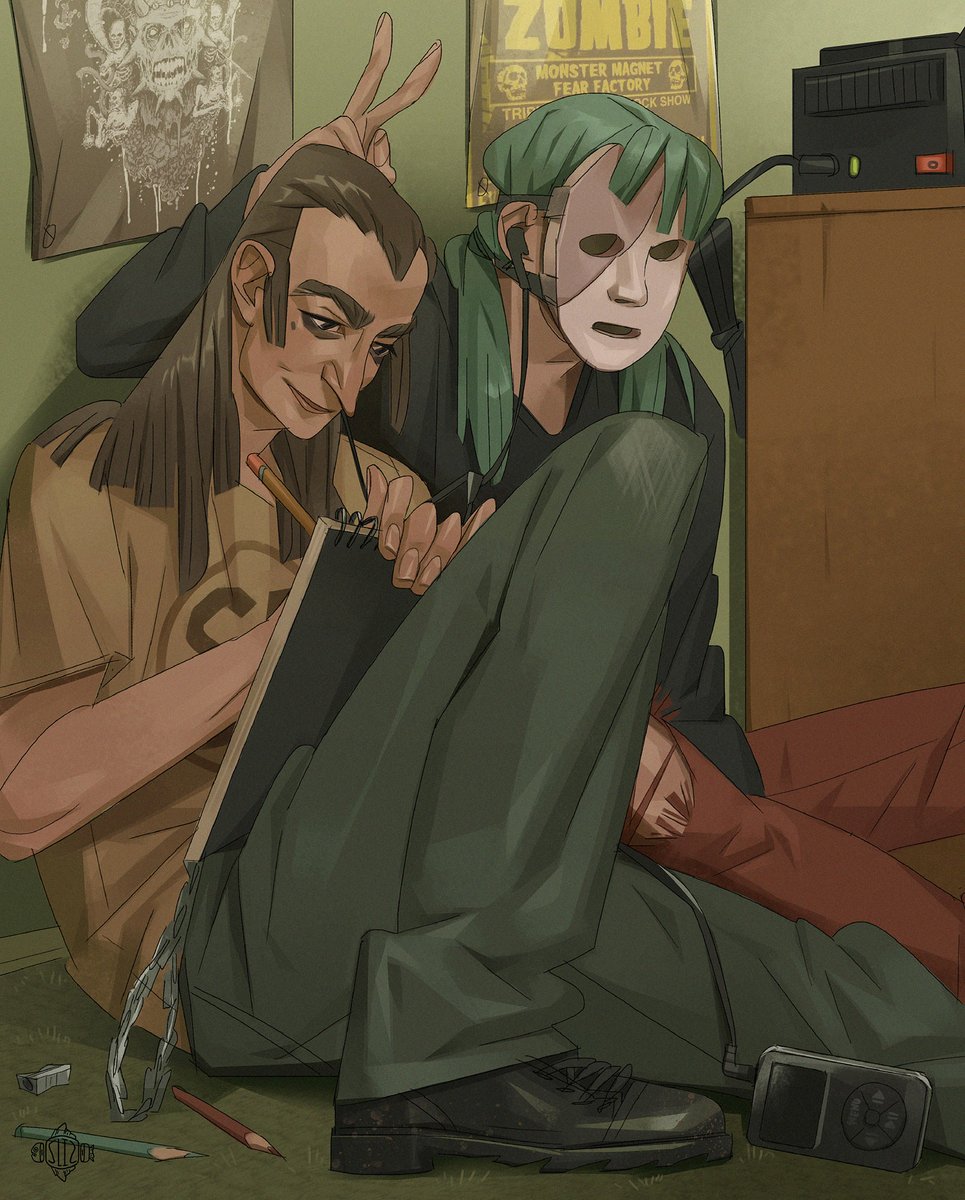 sliznva's tweet photo. Forgot to post this one here. I freaking love Sally Face
#sallyface #sallyfisher #larryjohnson https://t.co/xvjPXirvuG