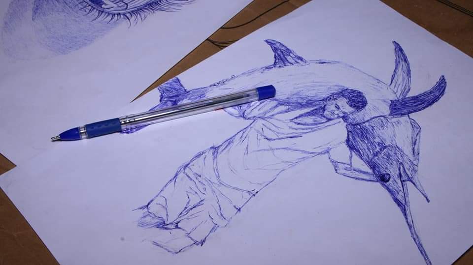 KismaioPost's tweet photo. #Kismayo artist draws incredible pencil portraits of Somali leadership. 

Abdirahman Muse is a self-taught artist that is passionate about creating photo-realistic pencil drawings to inspire peace and unity. #Somalia https://t.co/Oz0REIwA5Z