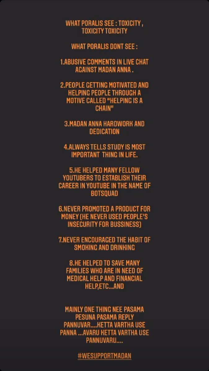 Baskar43459047's tweet photo. JUST MADAN BRO DID A SINGLE MISTAKE THAT HE WAS ABUSING WITH HIS WORDS..IT'S OK
BUT USING THIS TIME ALL MEDIA CHANNELS SPREADING FAKE NEWS ABOUT MADAN..PLS DONT SPREAD FAKE NEWS😩#madanop #wesupportmadan #westandwithmadan #dontspreadfakenews https://t.co/z6cifqXsgg