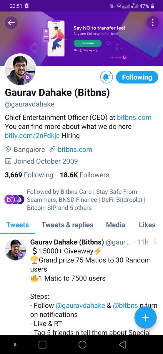 CryptoIndustrys's tweet photo. @gauravdahake @bitbns 1.Simple &amp; Fast KYC
2. Cheap transfers After @0xPolygon chain integration
3.Instant Deposit &amp; withdrawal
3. 3% interest On HODL in wallet
4. Offers SIP
5. AirDrop /Giveaway Every week
@_Kailash_ @princesehgalk
@vikasmahajanz @AchhraAryan @WealthHustler #BitBNS #BuyonBitbns https://t.co/nDunf0kMLA