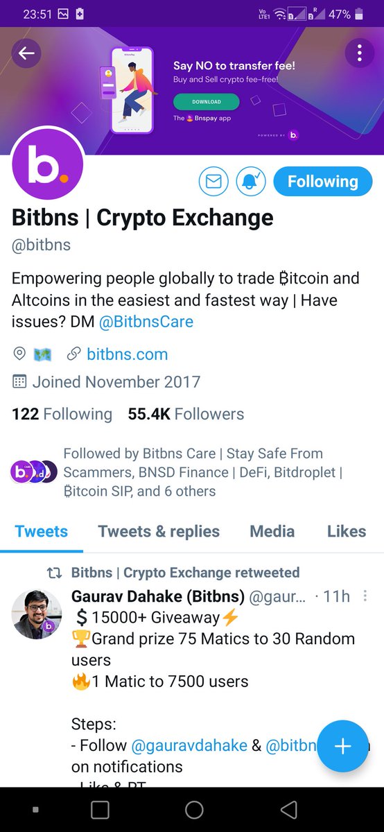 CryptoIndustrys's tweet photo. @gauravdahake @bitbns 1.Simple &amp; Fast KYC
2. Cheap transfers After @0xPolygon chain integration
3.Instant Deposit &amp; withdrawal
3. 3% interest On HODL in wallet
4. Offers SIP
5. AirDrop /Giveaway Every week
@_Kailash_ @princesehgalk
@vikasmahajanz @AchhraAryan @WealthHustler #BitBNS #BuyonBitbns https://t.co/nDunf0kMLA