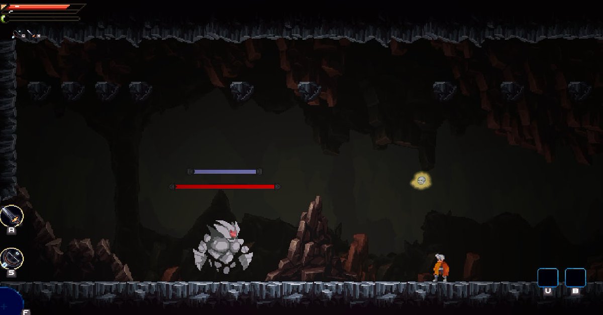 onewaygamesofic's tweet photo. Quem ai achou o Guardião das Cavernas difícil? 

Esse Boss possui a mecânica de você precisar quebrar o escudo dele para poder causar dano a sua vida em si. logo logo estão vindo mais desses guardiões em! https://t.co/c4r0o4PC3F