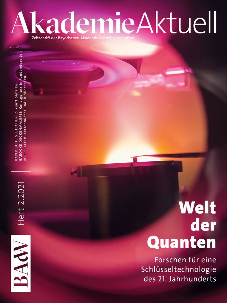 asg_news's tweet photo. Akademie Aktuell - Zeitschrift der #BAdW „Welt der #Quanten - Forschen für eine #Schlüsseltechnologie des 21. Jahrhunderts“ https://t.co/Tp2spnQCuH @badw_muenchen @asg_news https://t.co/uS9j73HfUV
