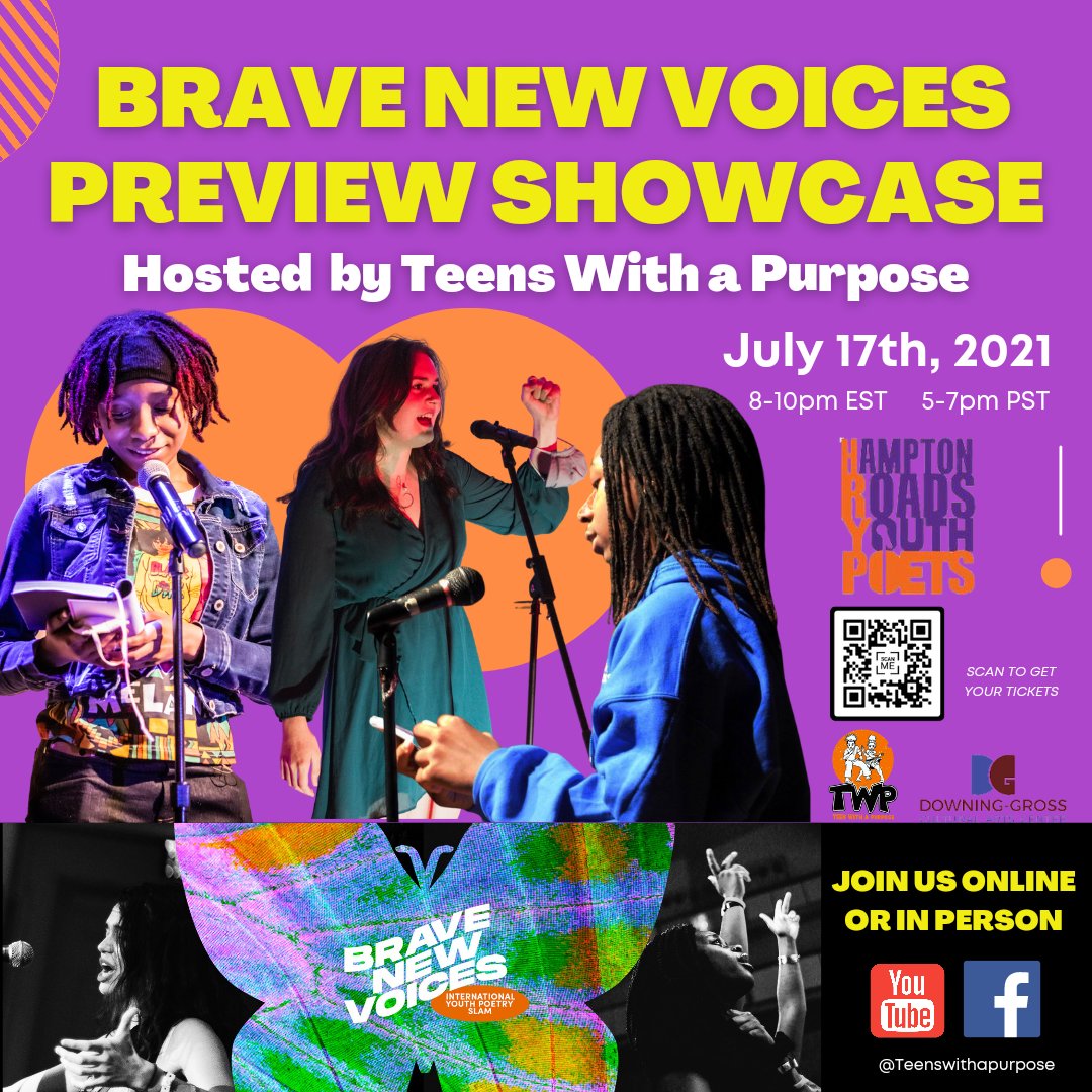 BRAVE NEW VOICE - SHOWCASE IN HAMPTON ROADS JULY 17TH! conta.cc/3wIt9Uz