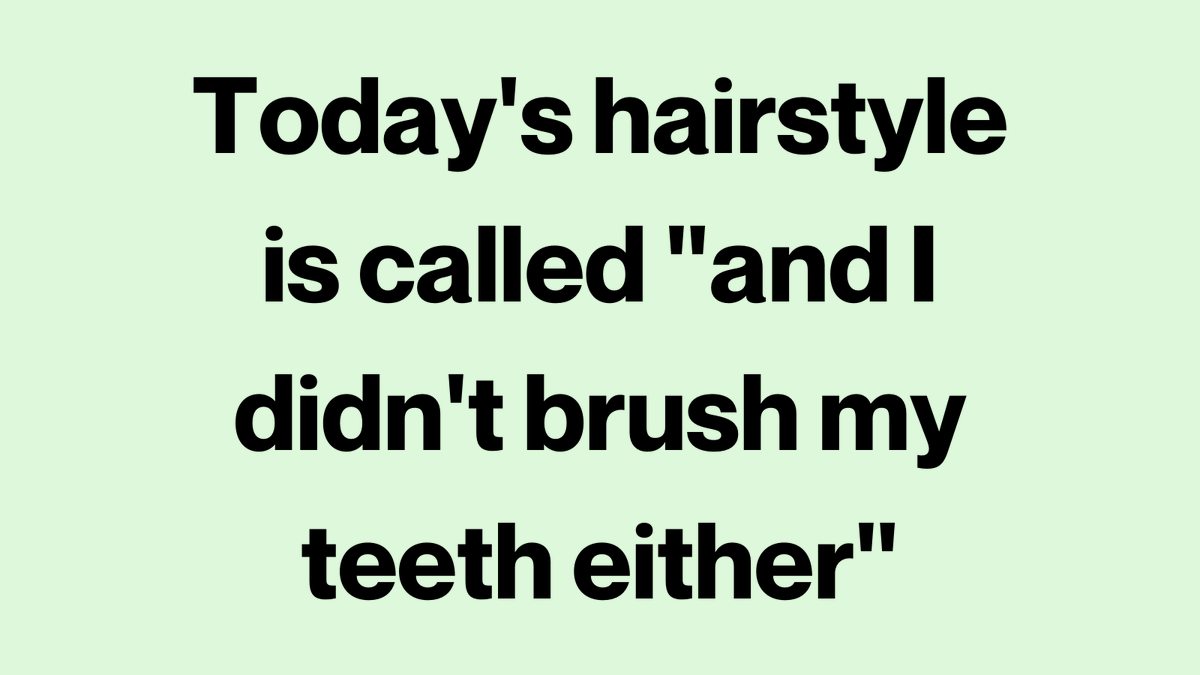 hellobeauty_ful's tweet photo. Today's hairstyle is called "and I didn't brush my teeth either" 🧡 #hairstyles #hairstyle #hair https://t.co/Q2vkLQLzl9