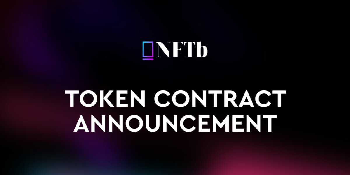 PixelRealmlabs's tweet photo. NFTB CONTRACT ANNOUNCEMENT📣

To prevent scams - we would like to share the official token contract address.

The official $NFTB token contract address is👇

0xde3dbbe30cfa9f437b293294d1fd64b26045c71a

Pancake Swap Listing:
🗓️21st June
🕝14:30 UTC https://t.co/4TZ9ZCrEqq