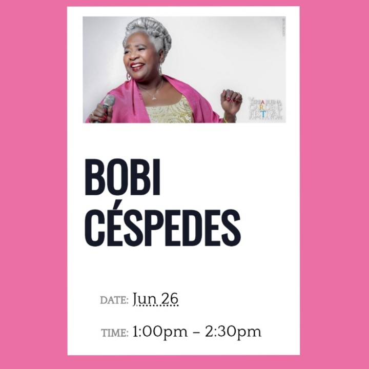 Live music is back in San Francisco! Come see #BornToDrum #Maestra #BobiCespedes live in the Esplanade of #YerbaBuenaGardens on Saturday, June 26. Free, outdoors, and get ready to dance! #AfroCubanMusic