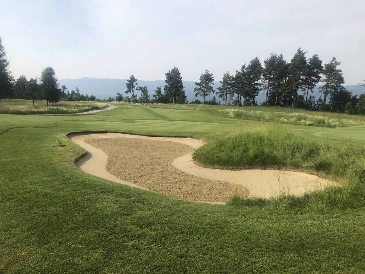 CentenaryHGK's tweet photo. Beautiful (but sweaty) morning working through the front 9 bunker section @royalbledgolf Really liking the soft broom finish on the faces and the spring bok rake for the bases Nice finish 👌👍😎 #alwayslookingtoimprove #workingbetter #HappyFathersDay https://t.co/HsdUOSjd60