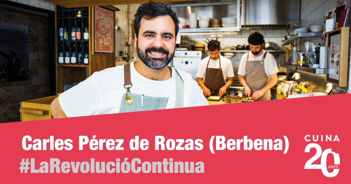 cuinacat's tweet photo. 📍En Carles Pérez de Rozas, és un dels 20 xefs revolucionaris i propietari del restaurant Berbena, on trobareu una cuina molt sòbria i original.
👉https://t.co/DpfQRg3iXu

🤩Participeu en el sorteig i gaudiu d'un menú doble maridat per la @dopenedes!
#laRevolucióContinua #berbena https://t.co/M80tjooGtd