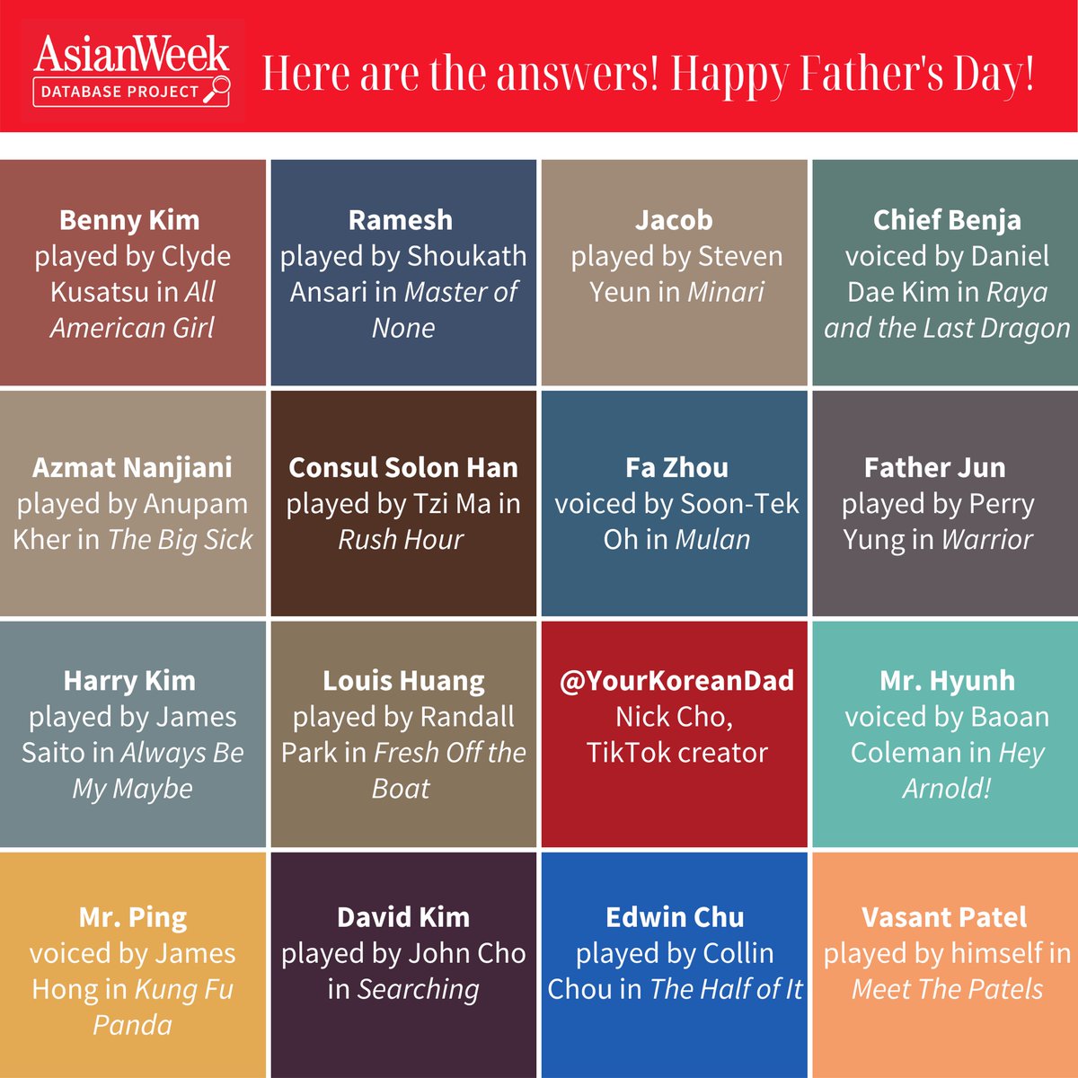 AsianWeekDB's tweet image. Asian Father Figures