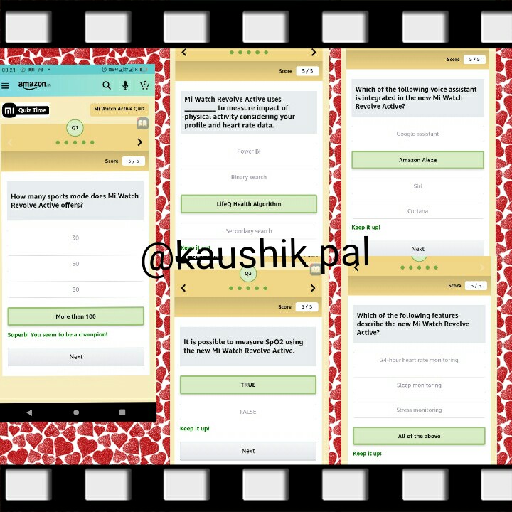 kaushik59956528's tweet image. #WatchfulLiving #MiWatchRevolveActive #AmazonSpecials
@XiaomiIndia @amazonIN 
participated in this amazing quiz and answered all correct ... biggest wish to win 
join @SUSMITASADHUKH7 @surbhisweetness @Pinki57591363 @RituTiwariMish1 @wagheladaksha