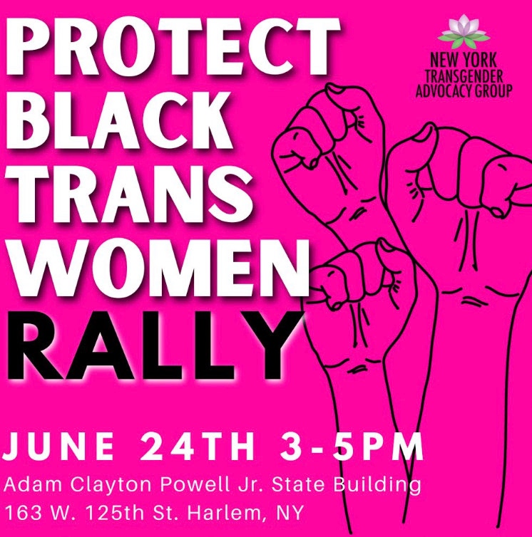 FFemme100's tweet photo. Reminder about this event from @nytransadvocacy !! ✊🏾🏳️‍⚧️✊🏿

June 24th, 3-5pm
Adam Clayton Powell Jr. State Building
163 W. 125th St. Harlem, NY

See you there! 🔥 https://t.co/UapFkmyVFQ