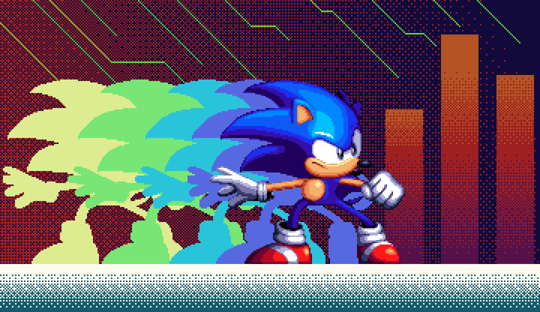 bennascar2's tweet photo. The coolest hedgehog in the world! 

#pixelart #SonicTheHedgehog https://t.co/ESNAIJdY0M