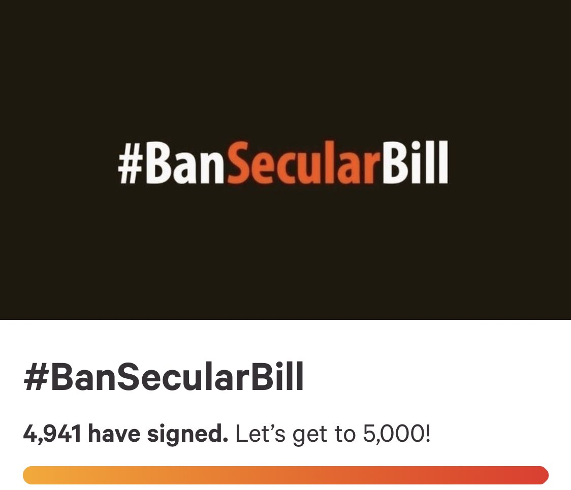 AlhanFahmy's tweet photo. In less than 24 hours the petition is hitting #5k signatures against @MohamedNasheed sponsored #SecularBill @mvpeoplesmajlis 
𝓢𝓲𝓰𝓷 the petition 👇
https://t.co/VQF0vomrdI https://t.co/9qkGJxBskg