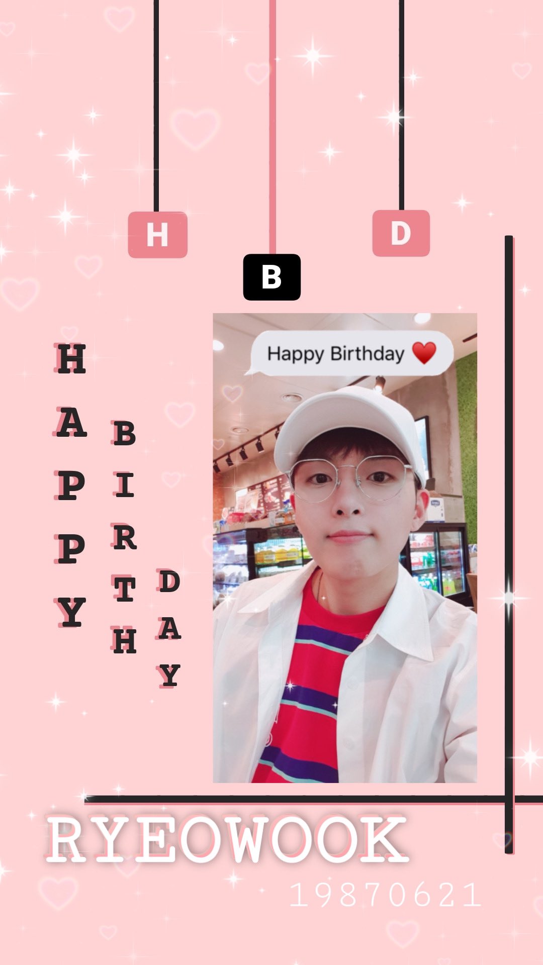   65                             ELF            Happy birthday to KIM RYEOWOOK  