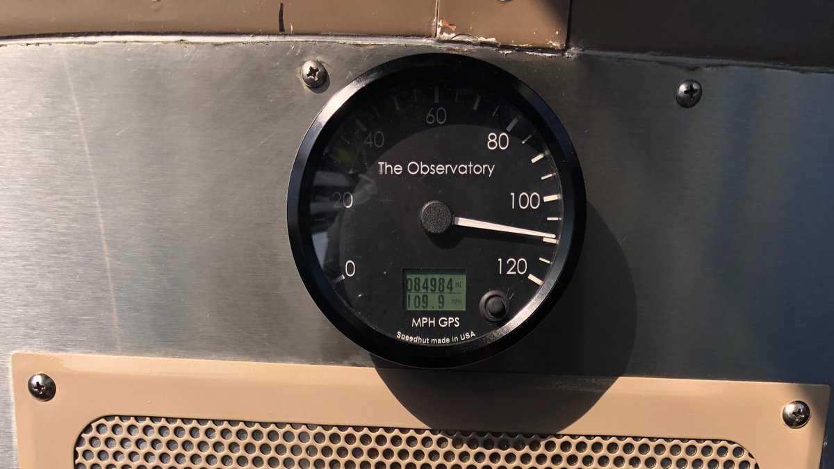 Paxrail's tweet photo. We're cruisin' now! Nothing like watching the scenery fly by at 110 mph from the observatory. #gobyrail https://t.co/cHjfkXeeXW