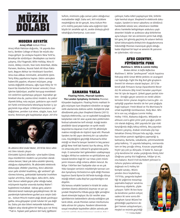 birartibirorg's tweet photo. Express Müzik Dolabı sayfalarının bu ayki konukları: Aaroj Atrab, Floating Points &amp; Pharoah Sanders, Matthew E. White &amp; Lonnie Holley, Squid, Hasan Saltık'a veda... #Express176 https://t.co/GTXA0aLBrO