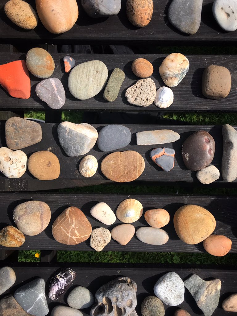 appertunity's tweet photo. Pebble collection :) #whitby (half a beach coming home with me 😂) also found a couple of fossils an #ammonite &amp; a #Gryphaea https://t.co/rGcCO2VpTj