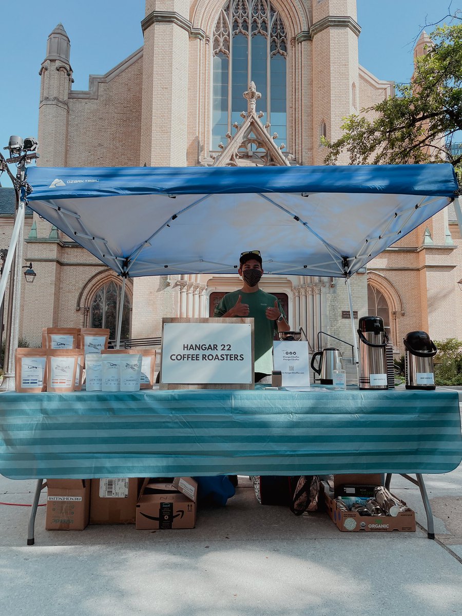 First farmers’ market today was a success! Visit us every Sunday at The Met Farmers’ Market ☕️🤙✈️  Fresh drip coffee &amp; our whole bean collection!