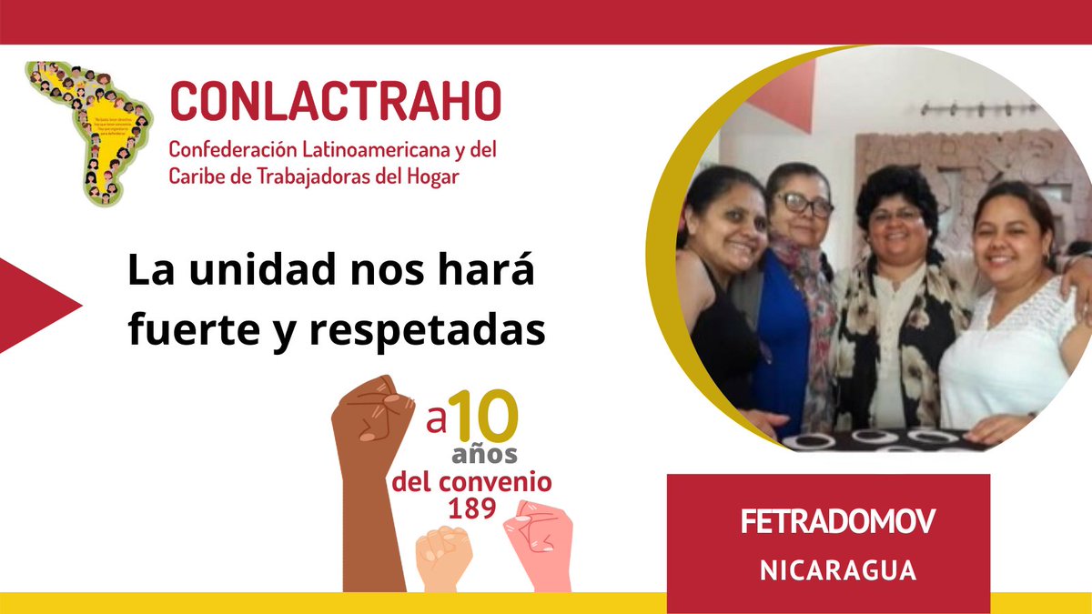 conlactraho1's tweet photo. Los derechos de las #trabajadorasdomésticas No son negociables. A 10 años del #Convenio189OIT exigimos su implementación.
#TrabajoDecente #MiTrabajoCuenta #TrabajoDigno
#NICARAGUA https://t.co/CpLgHQrAkG