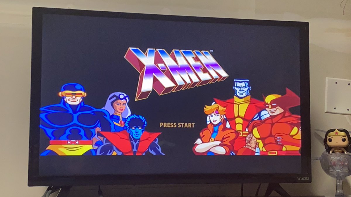 BeardedChrisP's tweet photo. Kept thinking about this game the other day, and since it’s no longer listed on the Microsoft store, I dug out my old #Xbox 360 and fired up #XMenTheArcadeGame https://t.co/cQs8i06oHn