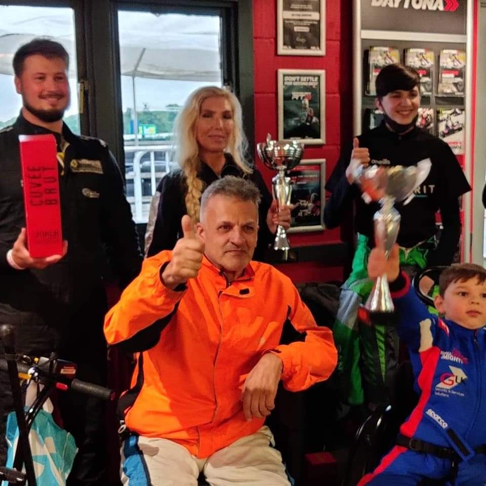 Despite not  feeling to good yesterday I made it down to our <a href="/BOTCharity/">BackonTrack Charity</a> small but mighty fund raiser yesterday <a href="/DaytonaMSport/">Daytona Motorsport</a>  Sandown. with our mascot 
<a href="/paula_hudgell/">Tony Hudgell BEM (BCyA) Paula Hudgell OBE</a>  who was besotted with an electric scooter..watch out <a href="/FIAFormulaE/">Formula E</a> this little kart racer is going electric.!!!
