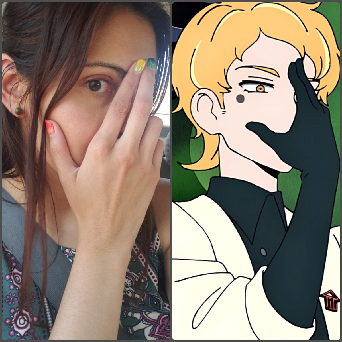 msvanitylang's tweet photo. Been awhile since I posted some hand pics. Even modeled off a pose from my boy, Lero Ro from Tower of God. 😜 Enjoy!

#gelmanicure #gelmani #rainbownails🌈 #pridemonth #leroro #towerofgod #ToG #handpics #handposing https://t.co/7vWlnj6EgH