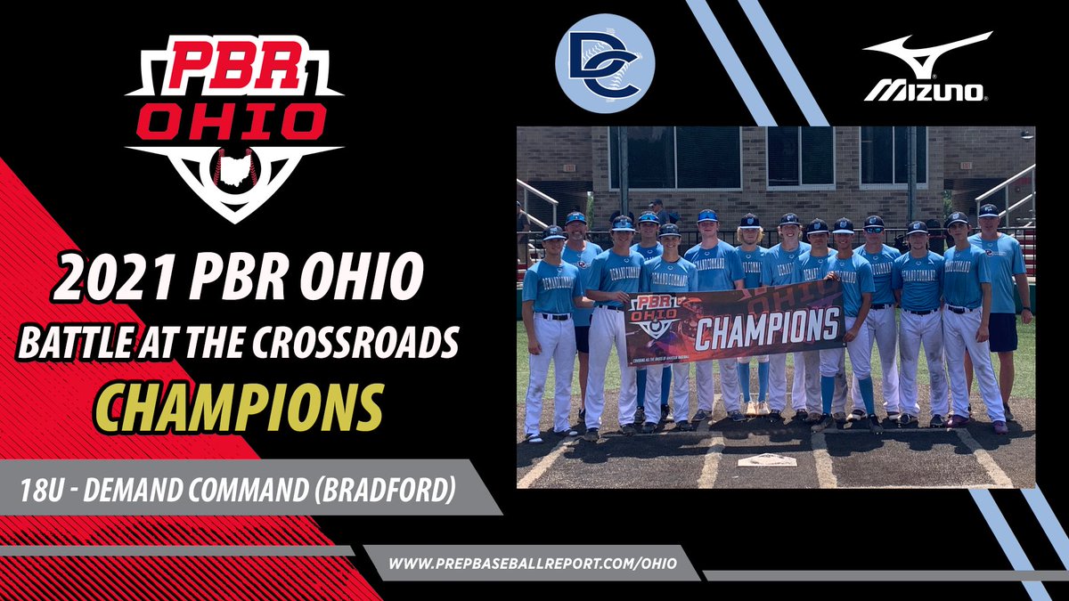 PrepBaseOHScout's tweet photo. 🏆 18U CHAMPIONS 🏆 

Congratulations to the 18U 2021 PBR OH Battle at the Crossroads Champions! 

@DC_Toledo 

#21BATC https://t.co/dbST7iuN2s