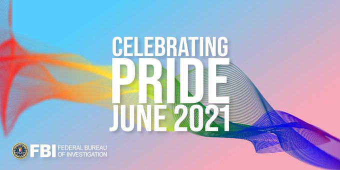 Celebrating PRIDE June 2021 with abstract rainbow. 