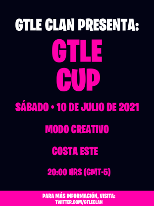 GtleClan's tweet photo. Compartimos con ustedes el poster de la #GtleCup. https://t.co/ELG90Lu2ig