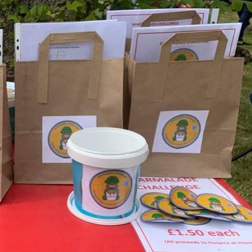 Fantastic to be at a real event today at <a href="/DalemainMansion/">Dalemain Mansion</a> for their <a href="/MarmaladeAwards/">Marmalade Awards</a> &amp; Plant Sale.
Lots of children took home our Marmalade Challenge Pack, and got to meet #paddington! We presented a cheque for £315 for @HospiceatHome! Well done #Marmalade team! #PaddingtonBear