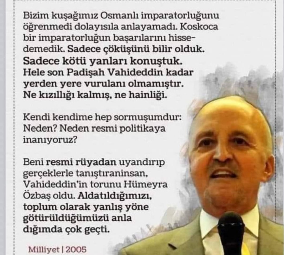 Haksız bir davada zirve olmaktansa, hak davada zerre olmayı tercih ederiz. #MilliDavaKardeşliği