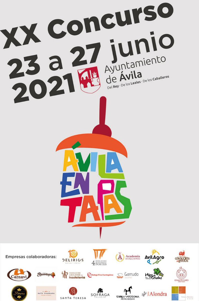 Avila_Turismo's tweet photo. Terminamos #ÁvilaMágica y nos centramos ya en la semana de #ÁvilaEnTapas.
Gracias a todos los patrocinadores que van a hacer posible este XX Certamen, que va a ser muy especial...
¡Mañana arrancamos con muchas sorpresas!

#Ávila 🏡 #EstarComoEnCasa https://t.co/Q3tktDJsZr
