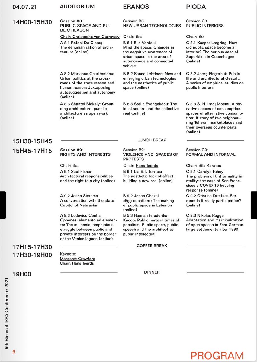 SannaTLehtinen's tweet photo. In less than 2 weeks, #ISPA2021 starts, my paper on Sat 4th July. Looking forward to #KennethFrampton #ChantalMouffe #MargaretCrawford #SvenOlovWallenstein and other keynotes #philosophyofarchitecture https://t.co/M6nOq24bCn https://t.co/31FXeIMFJj
