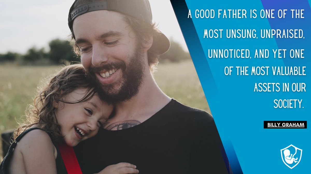 HumanDefenseINI's tweet photo. Dads, your presence matters!

#happyfathersday #fathersday #prolife #prolifemen #prolifeman #prolifedad #billygraham #billygrahamquote https://t.co/KxCLxKc3wf