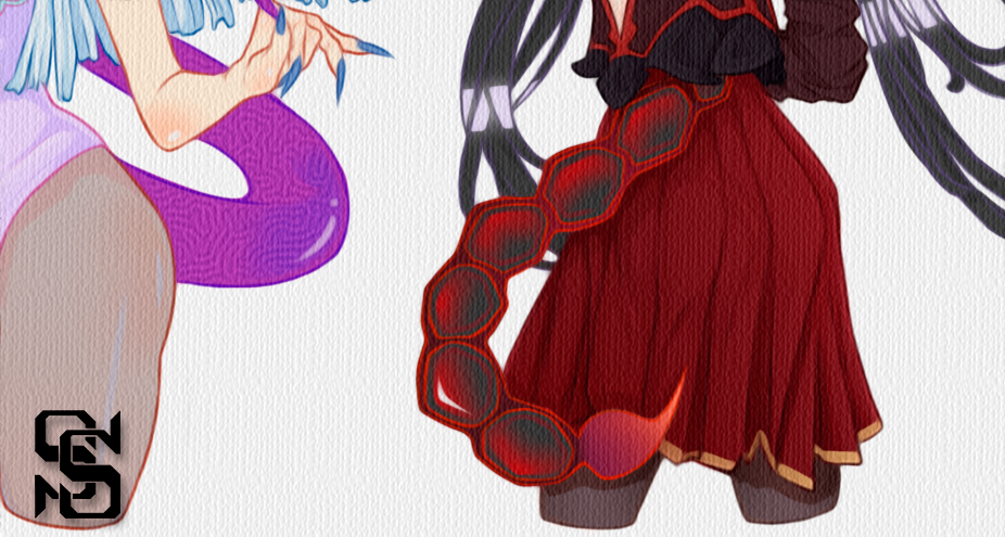 SHEDUSoft's tweet photo. Just some spoilers for you my dudes ヾ(≧▽≦*)o
Some heroines of "TailTale" in the main outfits.
#ArtistOnTwitter #art #artist #game #indiegame #indiedev #indiegames #indie_anime #indieauthor #gamedev #illustration #Illustrator #illustrationart #IndieGameDev #artshare #tailtale https://t.co/7mNLKwGyN0