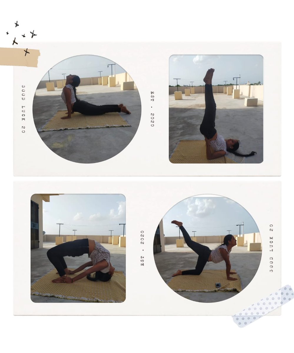 NssRiper's tweet photo. On the occasion of #IYD2021 Aishwarya Bai - NSS Volunteer of @NssRiper Practicing Yoga. https://t.co/10IFwm1gXZ
