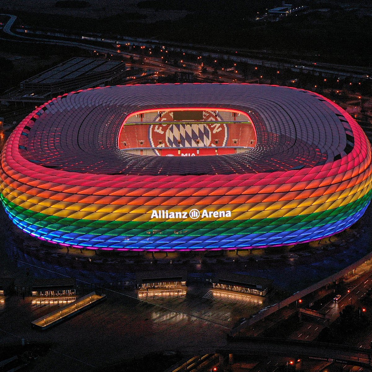 ESPNFC's tweet image. Munich's city council has called for the Allianz Arena to be lit in rainbow colors for Germany's game vs. Hungary.

Hungary's parliament recently passed legislation that bans content in schools that is deemed to promote homosexuality or gender change.

es.pn/3wI0L4U