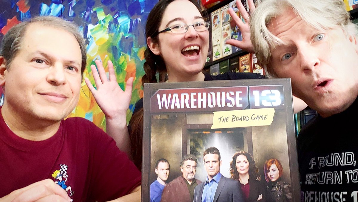 Infn8Dreams's tweet photo. Catch a full playthrough of Warehouse 13: The Boardgame  with the H.G. Wells Expansion tonight!! Check out https://t.co/Y5tj6LwPOx starting in a couple hours! #Warehouse13 #warehouse13theboardgame #bgg #hgwells #expansion #newgames #kickstarter @BoardGamerSteph https://t.co/tfzvWYwHA1