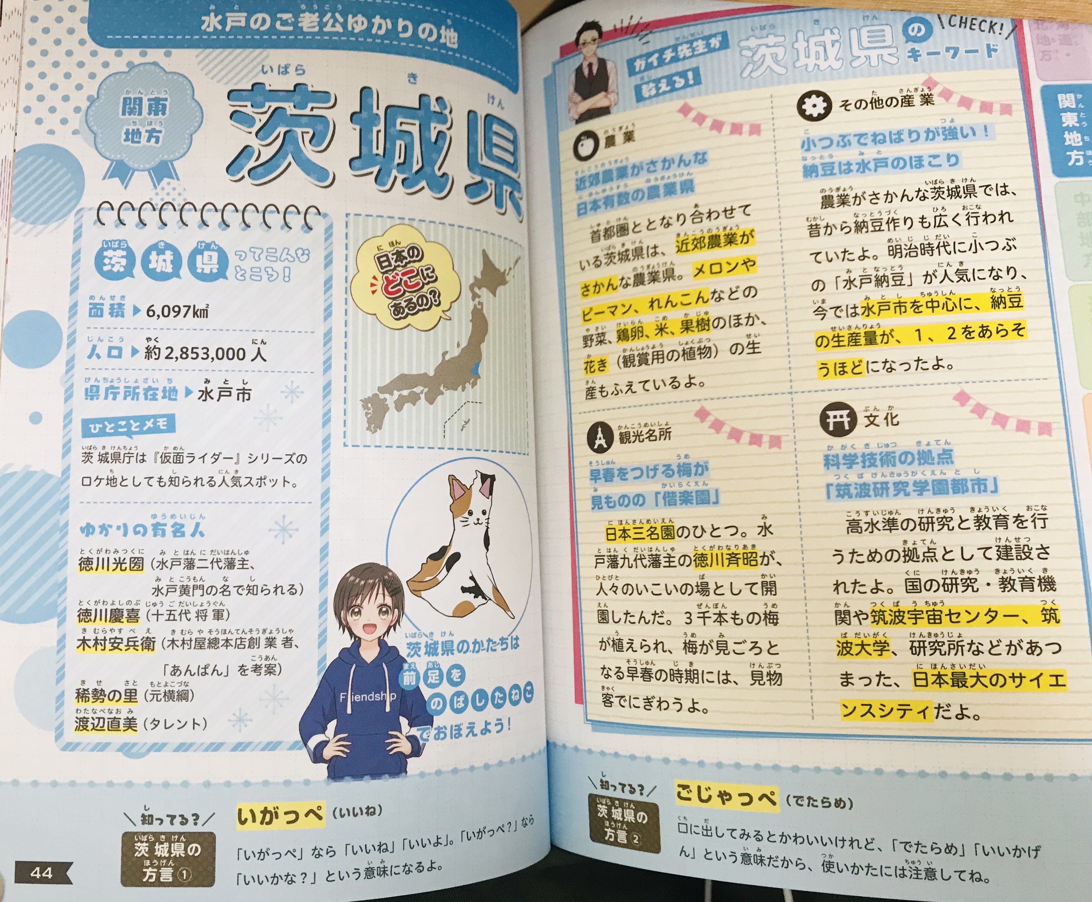 沖野れん お仕事 日本文芸社様より発売中の No 1スタディ イラストで楽しくおぼえる ４７都道府県 にて各都道府県のカットイラストを描かせていただきました 各都道府県の形は 北海道 エイの形 岩手県 ミミズクの形 など 色んな物に例えて覚え