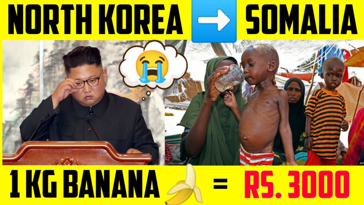 MonJenish's tweet photo. North Korea food shortage 😭
Watch Here 👇
https://t.co/R1BoMClqRt
.
#NorthKorea #KimJungHyun #BANANA #somaliya #northkoreafood https://t.co/g62AIkd0FP