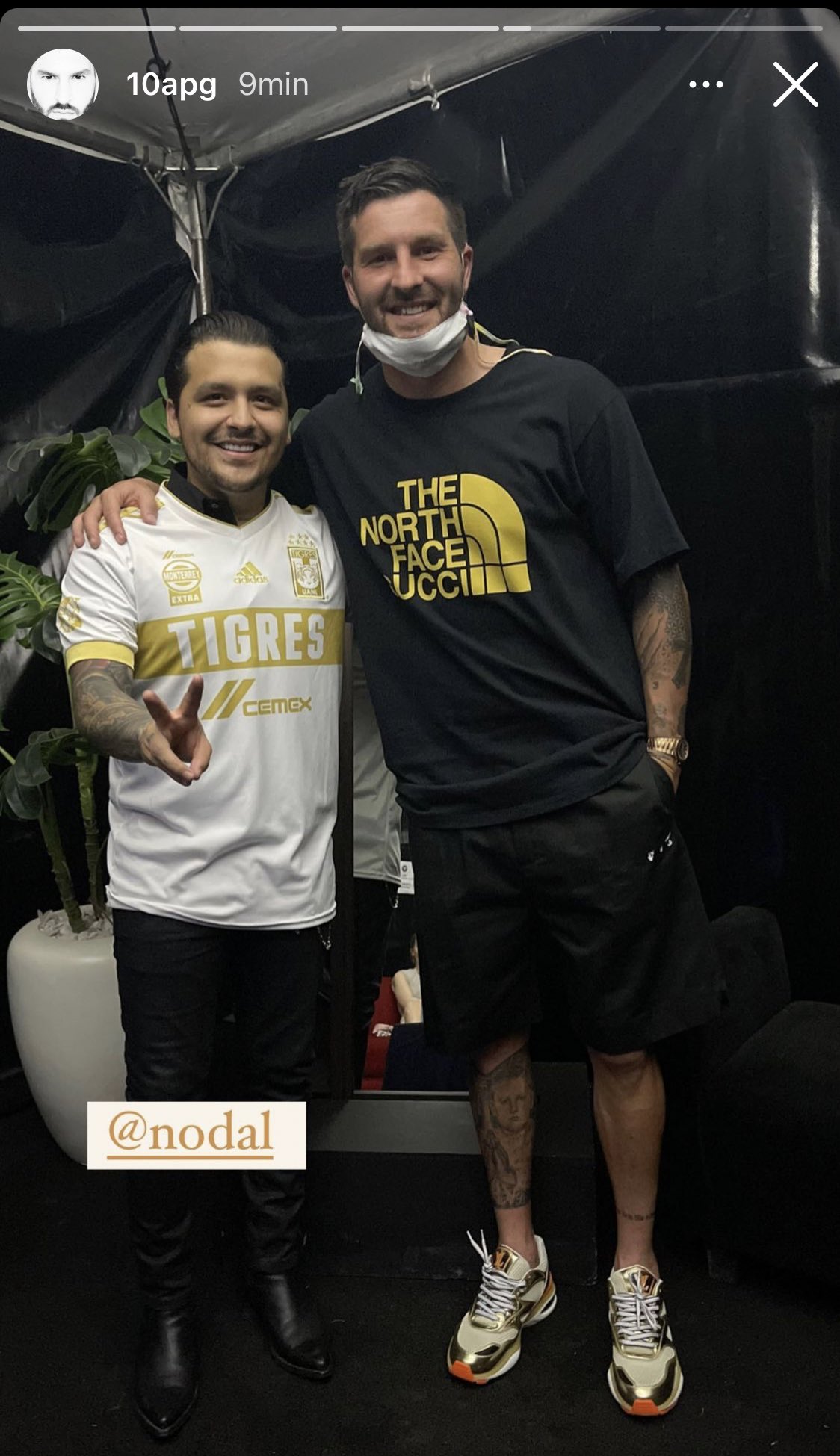 Andre Pierre Gignac And Florian Thauvin And Their Photos With Christian Nodal Memesita
