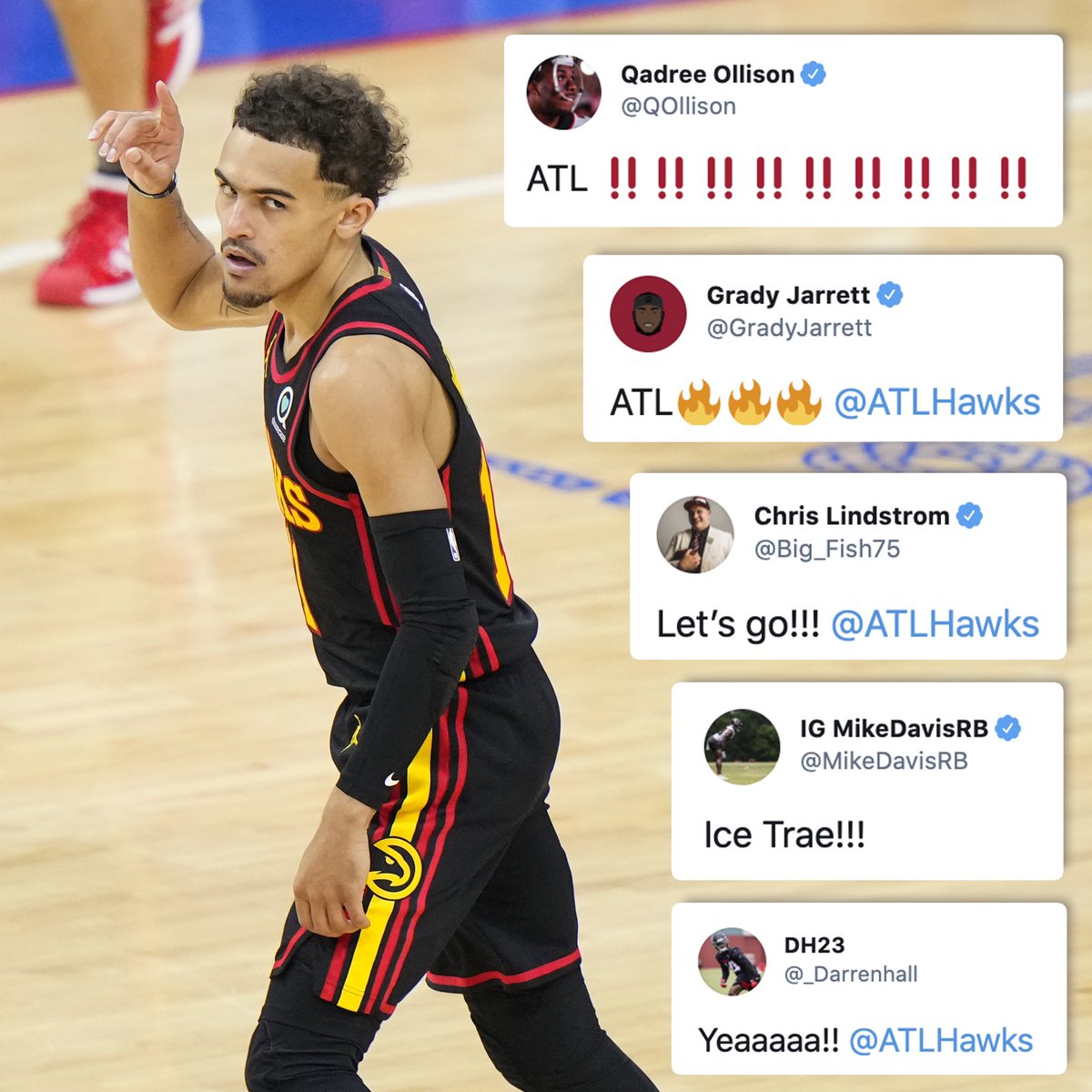 AtlantaFalcons's tweet image. LET’S GO @ATLHawks‼️

#BelieveAtlanta