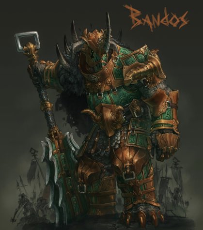 OTDorcs's tweet photo. today’s orc of the day is Bandos from Runescape! he’s a god of war and created a holiday called “Bandos is Great day” which i’m gonna start celebrating https://t.co/eWIlszdZnJ