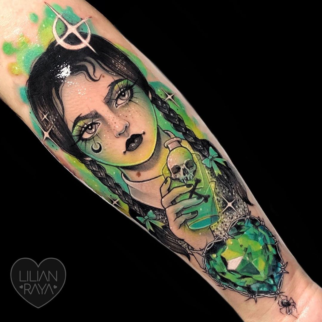 Pin on The Very Best Wednesday Addams Tattoos