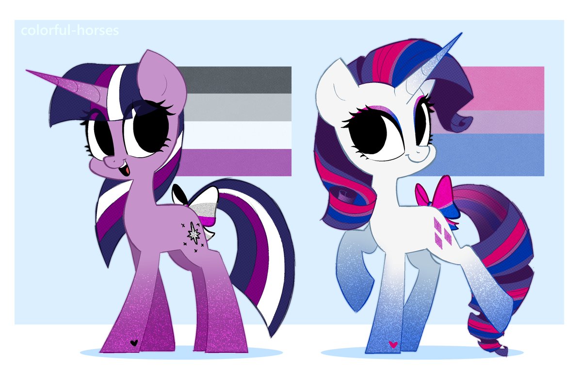 SyrupyyyArt's tweet photo. pride ponies (collectors edition) https://t.co/HcQSgK2uj4