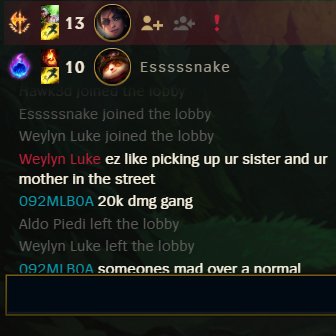 In chat lol How to