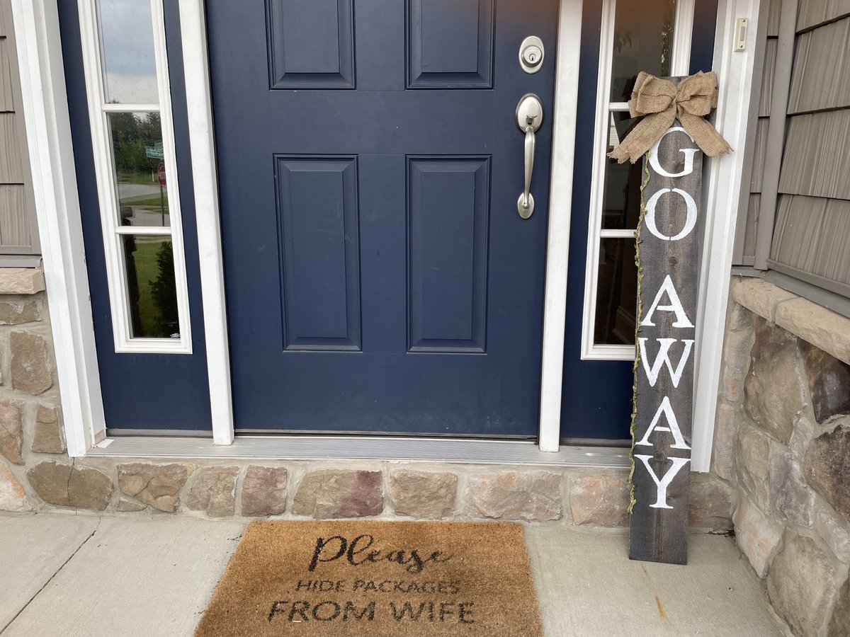 erikhinderer's tweet photo. My wife is the coolest lady on the planet!!! 😂🤣😆
I told her I wanted one to provide a nice contrast to the 26 welcome signs in my neighborhood…
Hand made by my wife @MadcowPR1978, who is absolutely my soul mate…
Love you baby!
#GoAway #WelcomeSigns https://t.co/0T71oweW3Z